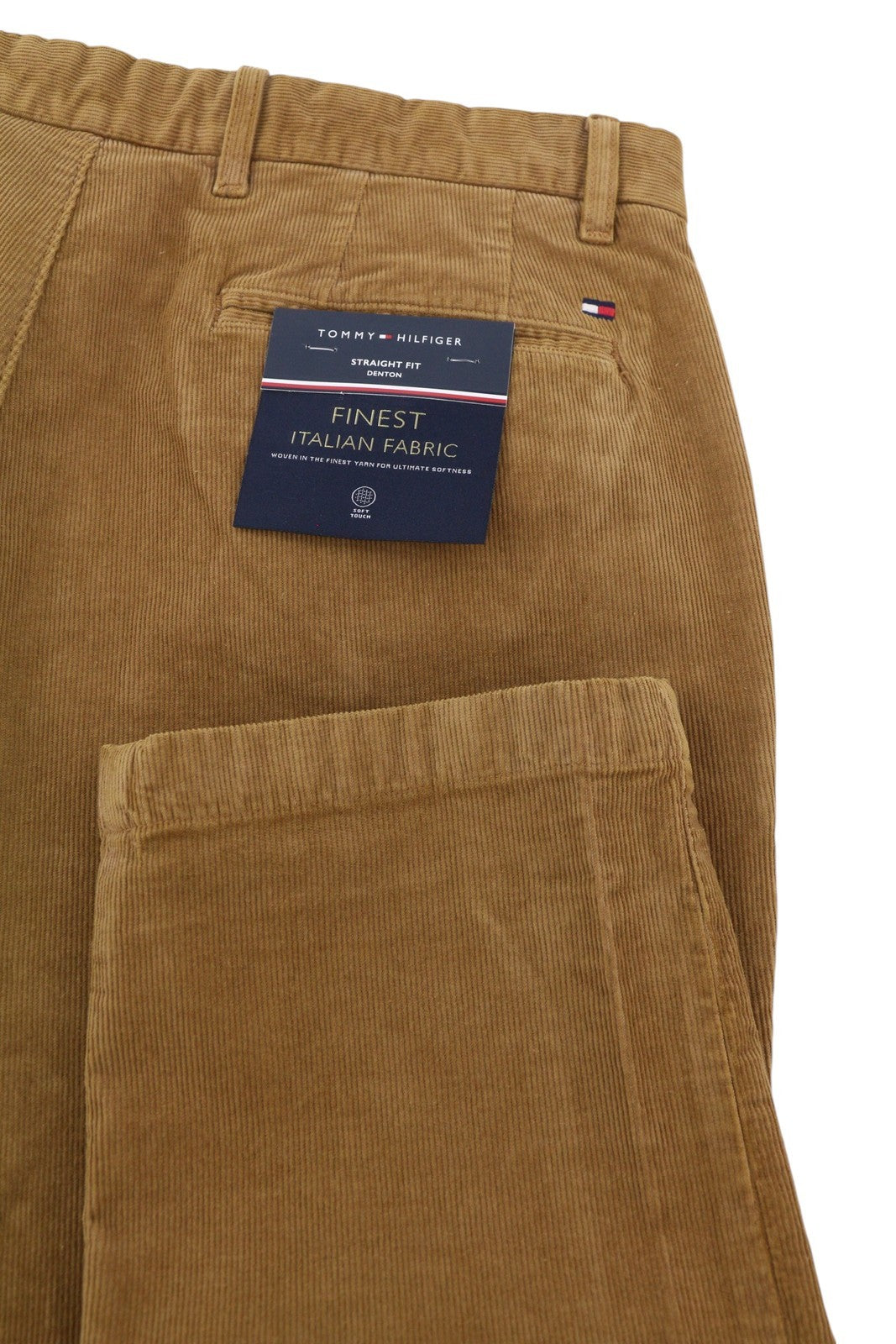 TOMMY HILFIGER Denton Chino Corduroy Men Trousers W35/L34 Straight Fit RRP139
