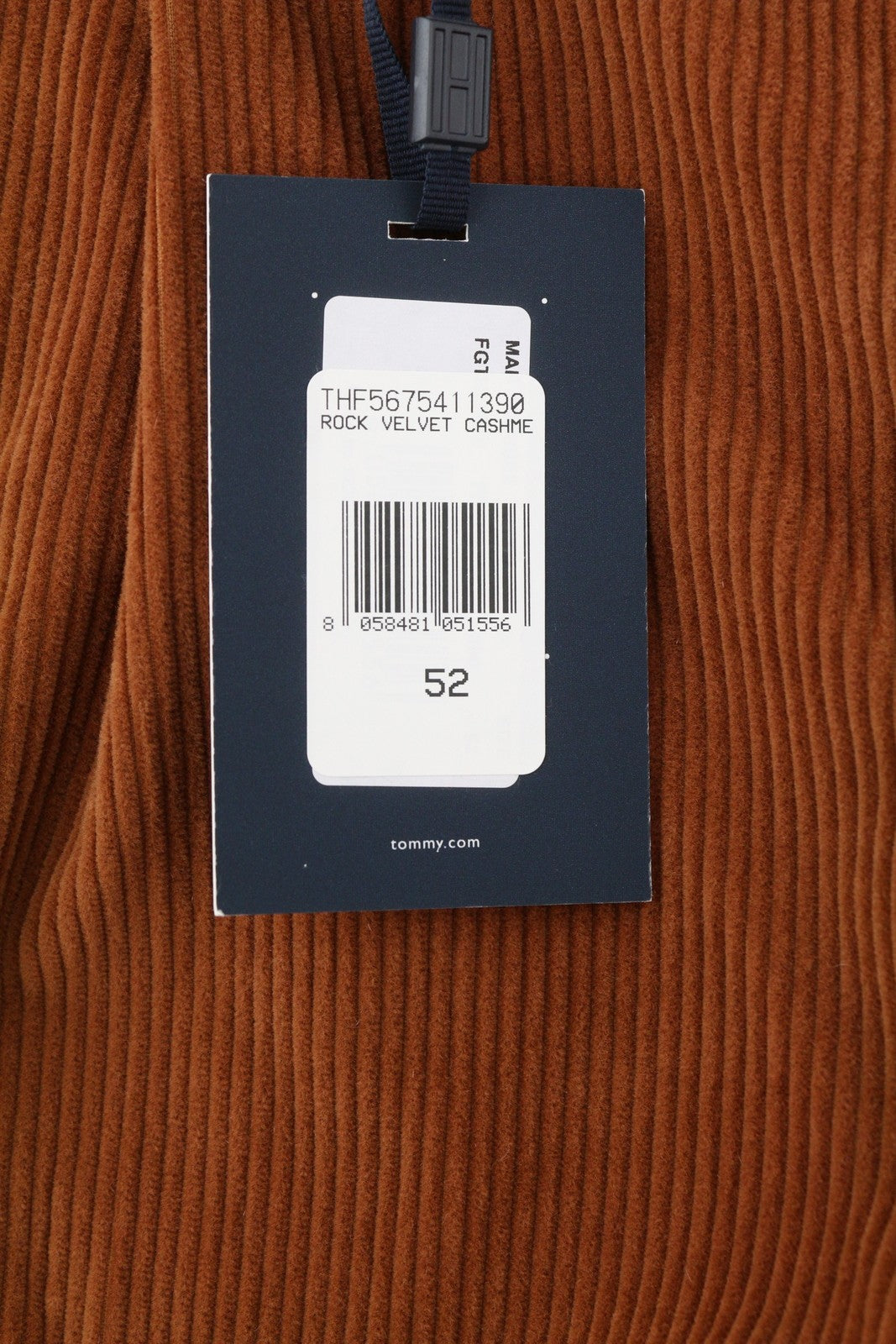 TOMMY HILFIGER Rock Velvet Lardini Men Trousers W35 Corduroy Pleated RRP139