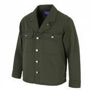 SCOTCH & SODA Men Jacket M Dark Green Button-Up Oversized Unisex Lightweight