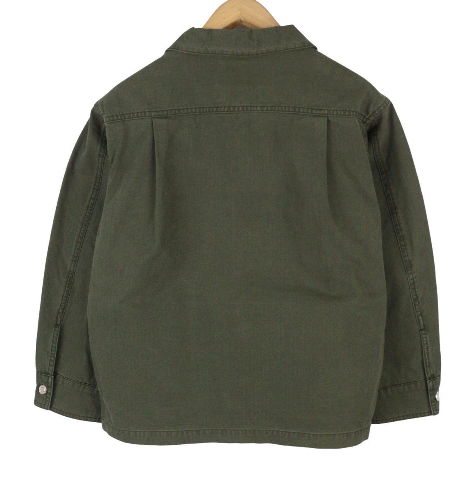 SCOTCH & SODA Men Jacket M Dark Green Button-Up Oversized Unisex Lightweight