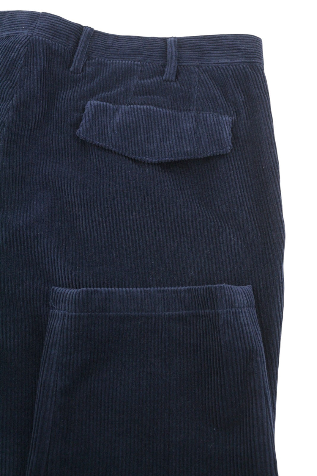 TOMMY HILFIGER Rock Velvet Cashmere Men Trousers W36 Blue Corduroy Slim Fit