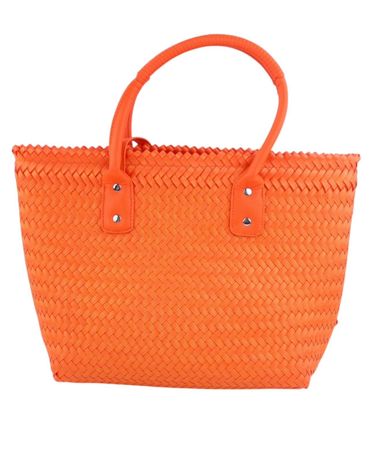 DESIGUAL Basket Braided Zaire Women Bag OS Orange Shopping Tote