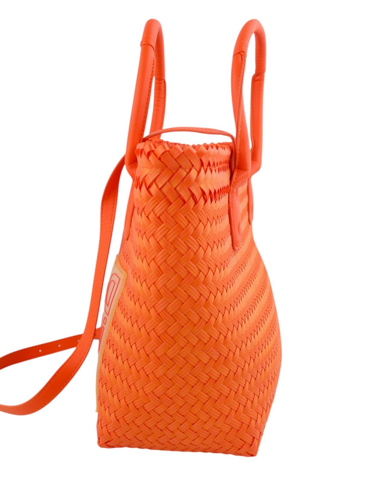 DESIGUAL Basket Braided Zaire Women Bag OS Orange Shopping Tote