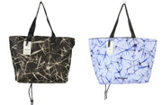 DESIGUAL Asterix Namibia Women Bag OS Blue Black Pattern Reversible Tote