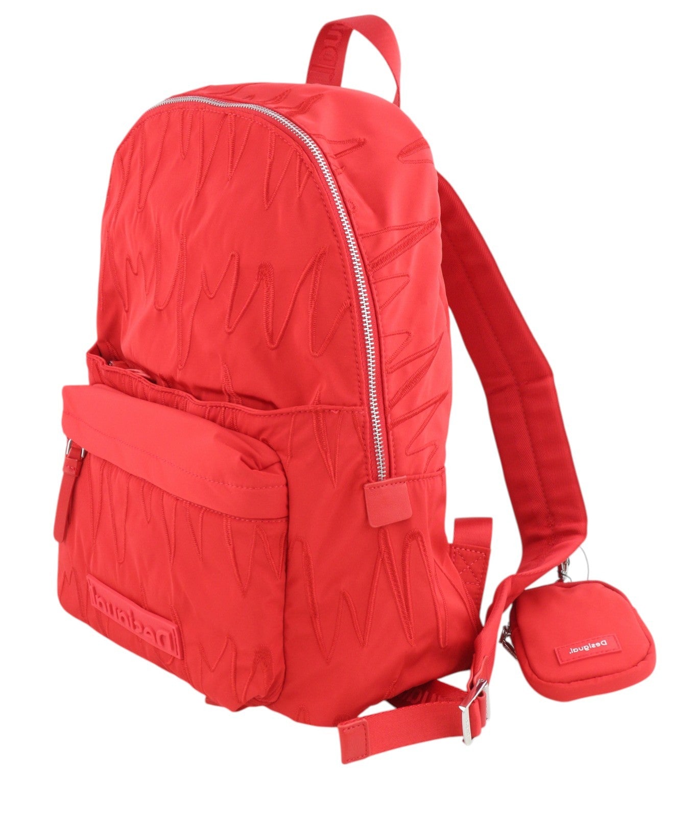 DESIGUAL Back B Bolis Mombasa Women Bag OS Red Embroidered Backpack