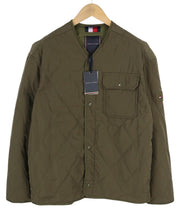 TOMMY HILFIGER Packable Recycled Liner Men Jacket L Khaki Green Padded RRP239