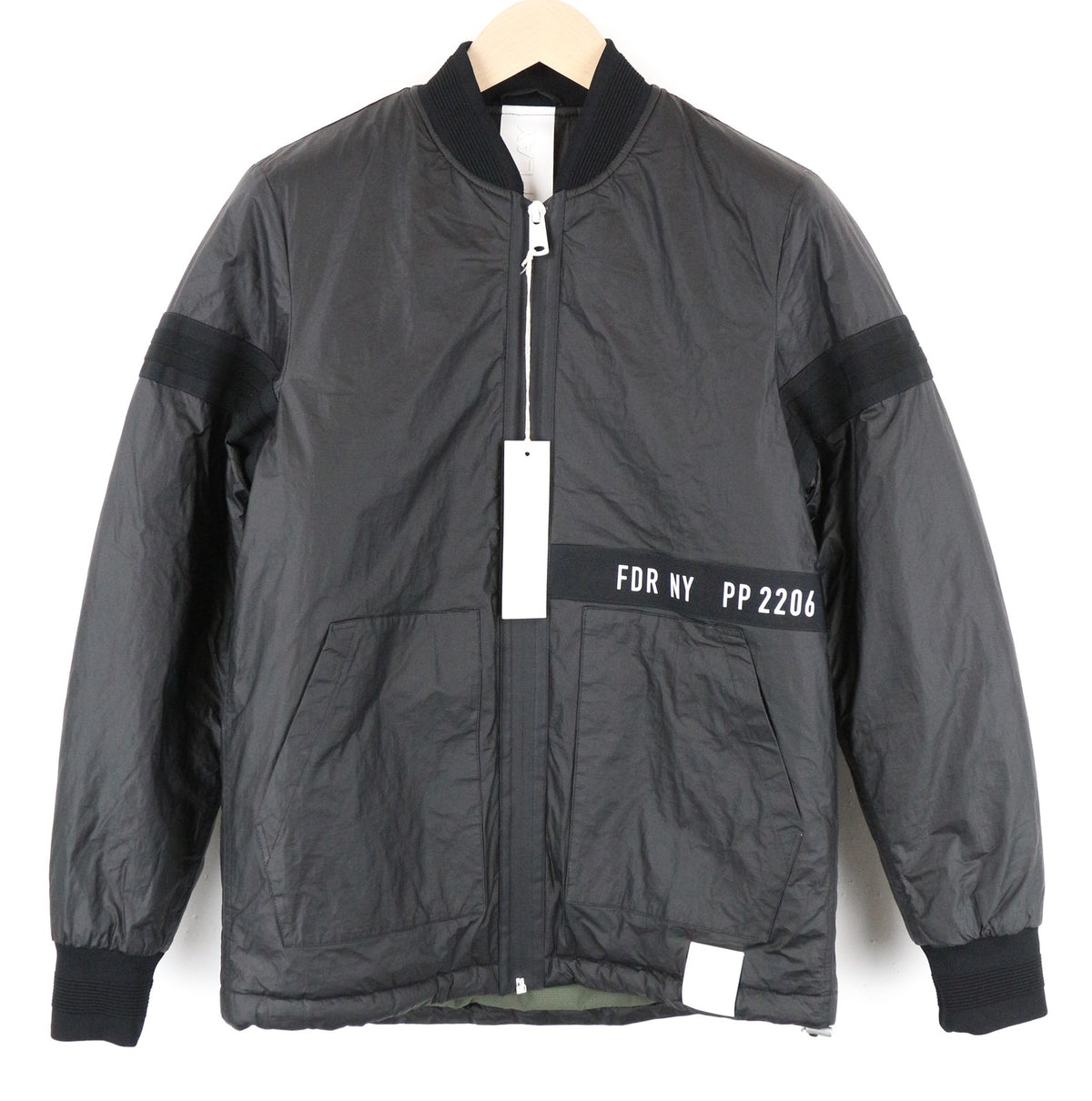 Schwarze Polyethylenjacke