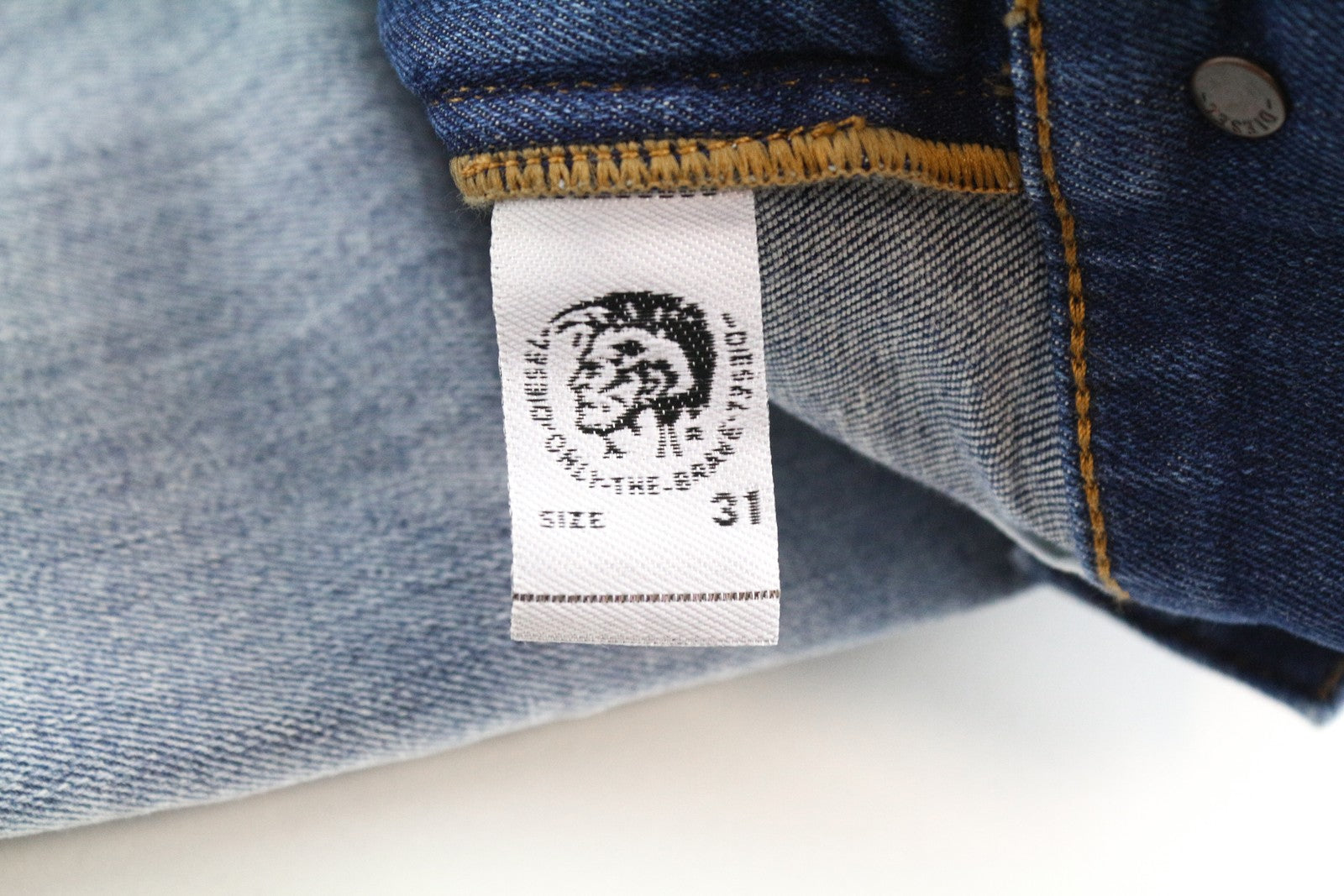 DIESEL D-Istort-SP 085AU Men Jeans W31/L32 Super Skinny Fit Blue Cotton Stretch