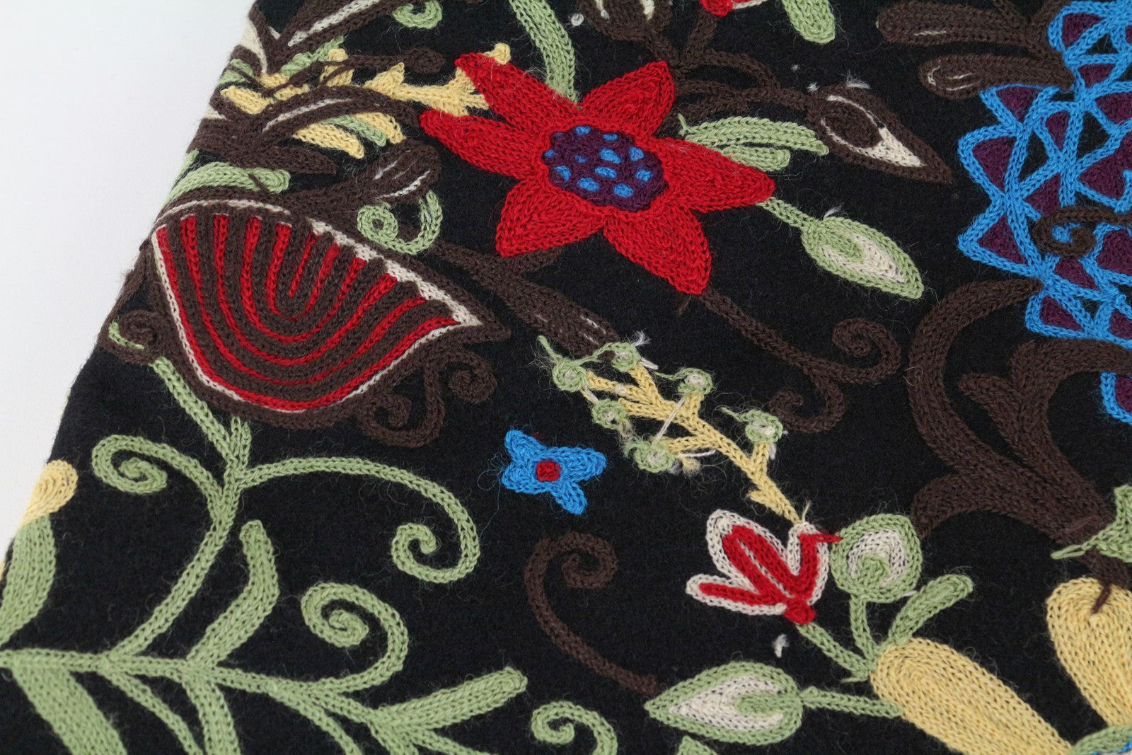 DESIGUAL Diana Women Coat 40 Black Embroidered Single-Breasted Collared