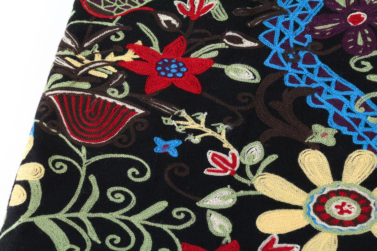DESIGUAL Diana Women Coat 40 Black Embroidered Single-Breasted Collared