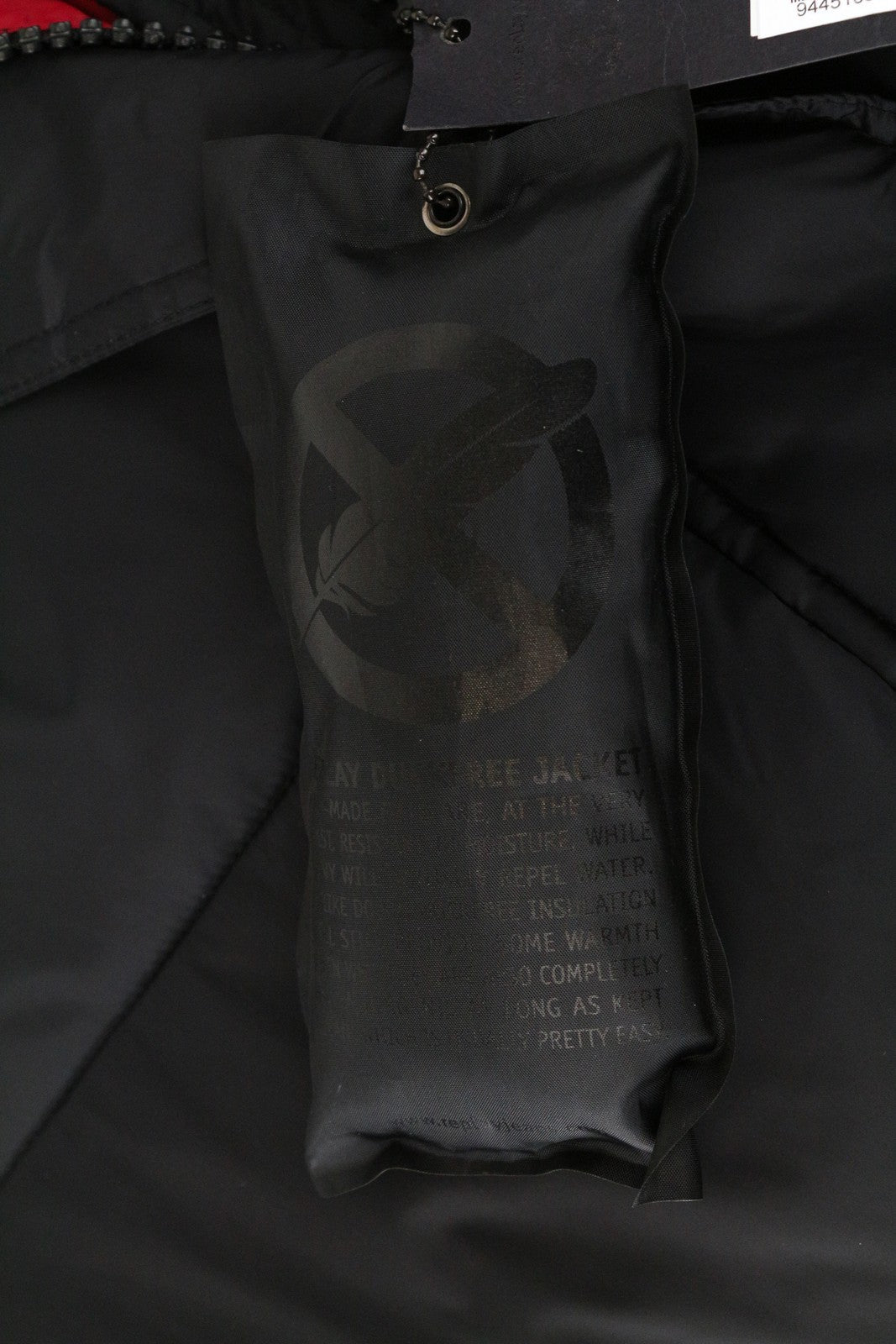 REPLAY Women Jacket L Black Quilted Lined Single-Breasted Logo Long Sleeved
