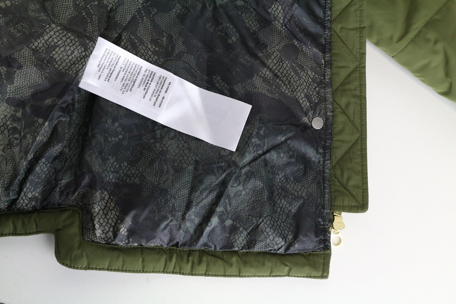 REPLAY Women Jacket M Green Single-Breasted Zip Snaps Hooded Faux Fur Parka