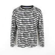 SCOTCH & SODA Ams Couture Men T-Shirt M White Cotton Anti Fit Patterned Pull On