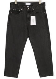CALVIN KLEIN 90s Straight Men Jeans W32 Black Zip Fly Pockets Denim RRP119