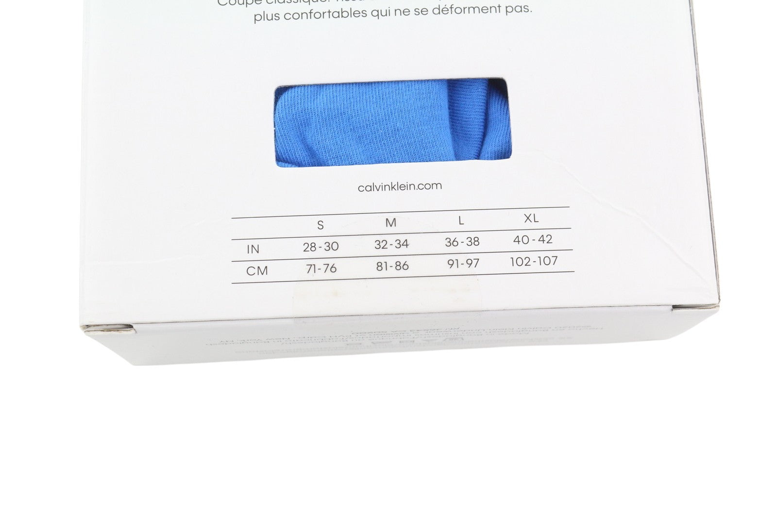 CALVIN KLEIN Men Underwear S Blue Trunk Cotton Stretch Classic Fit Logo 2 Pack