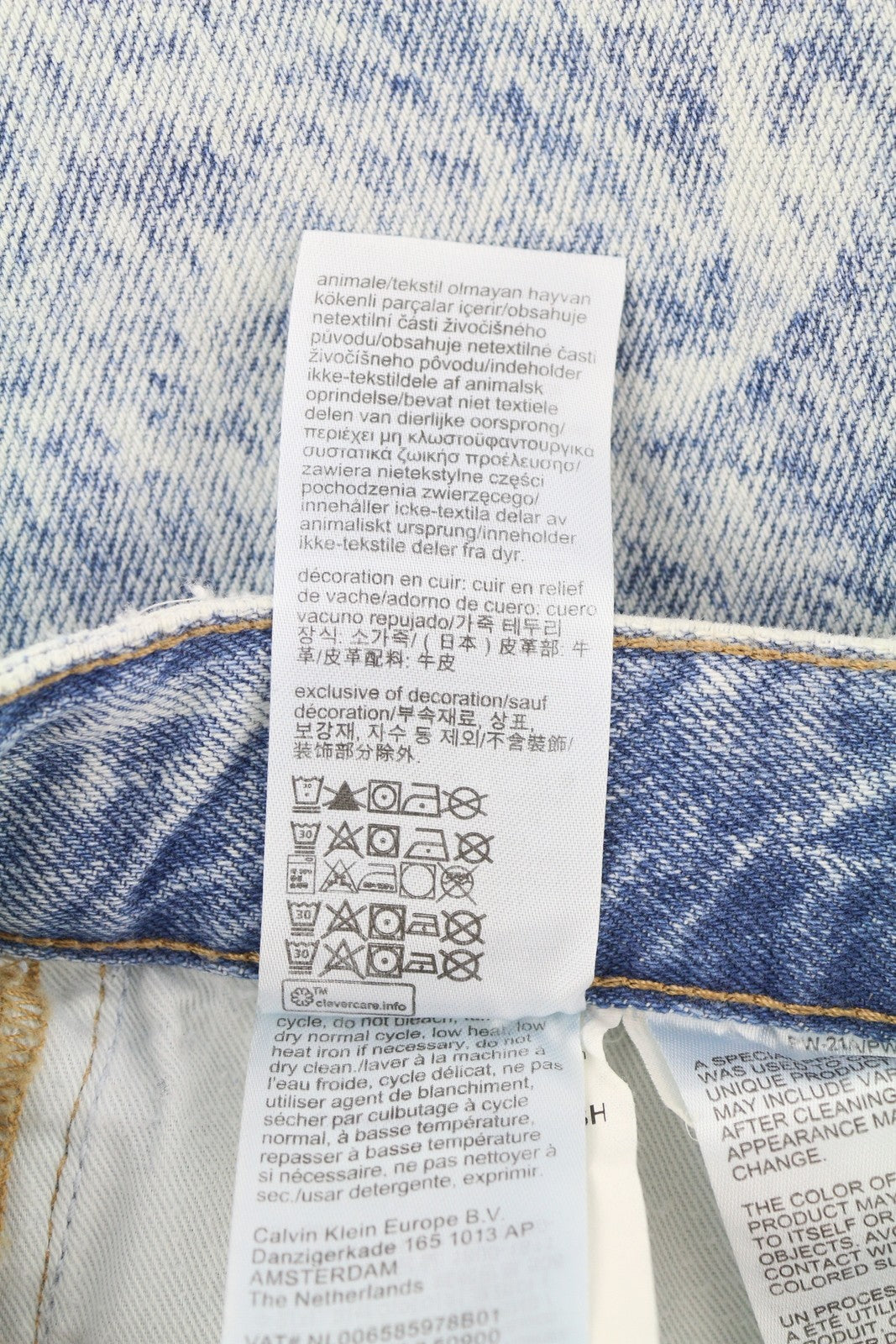 CALVIN KLEIN 90s Straight Men Jeans W31 Faded Blue Zip Fly Logo Denim RRP119