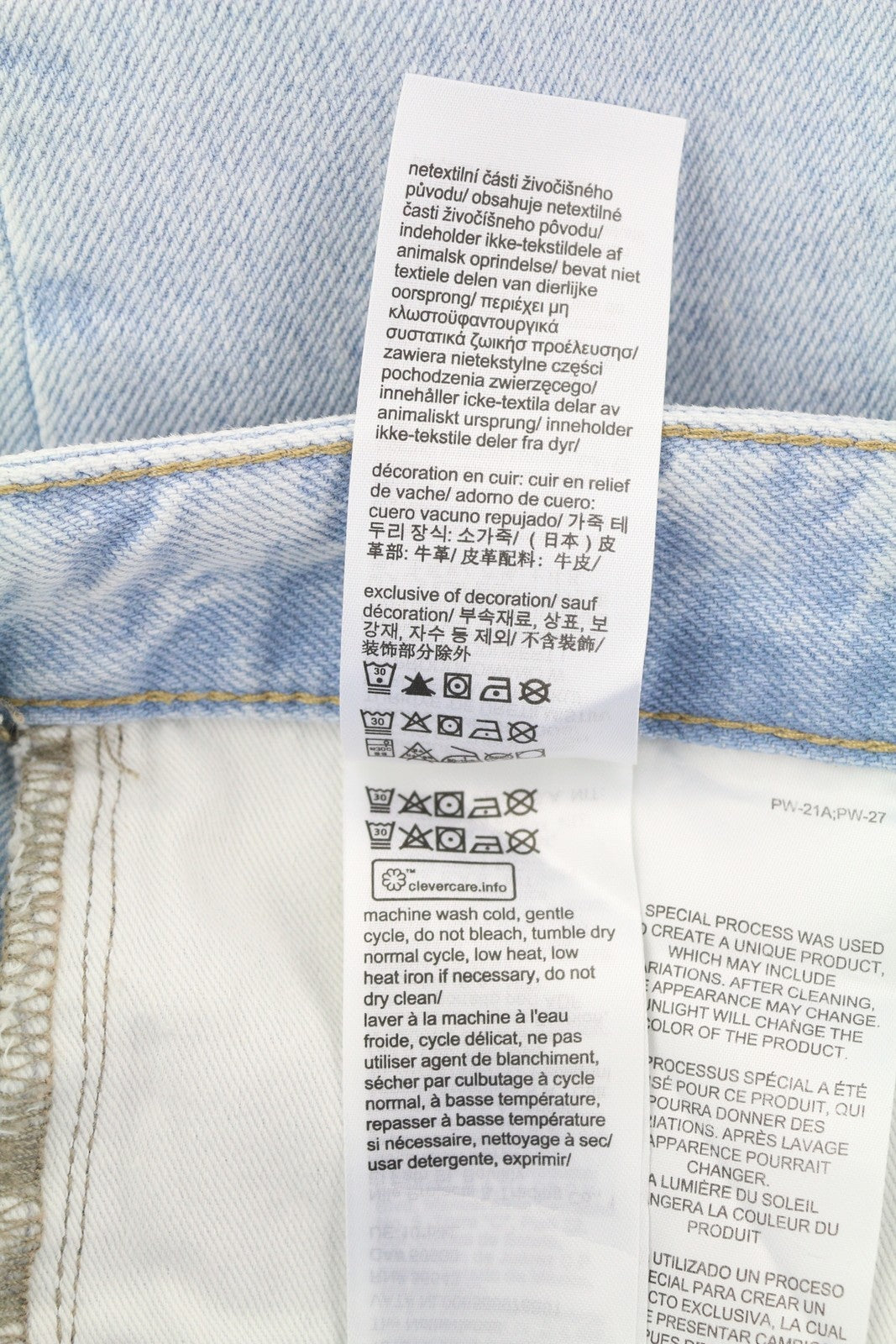 CALVIN KLEIN 90s Straight Men Jeans W30 Light Blue Washed Faded Zip Fly Denim