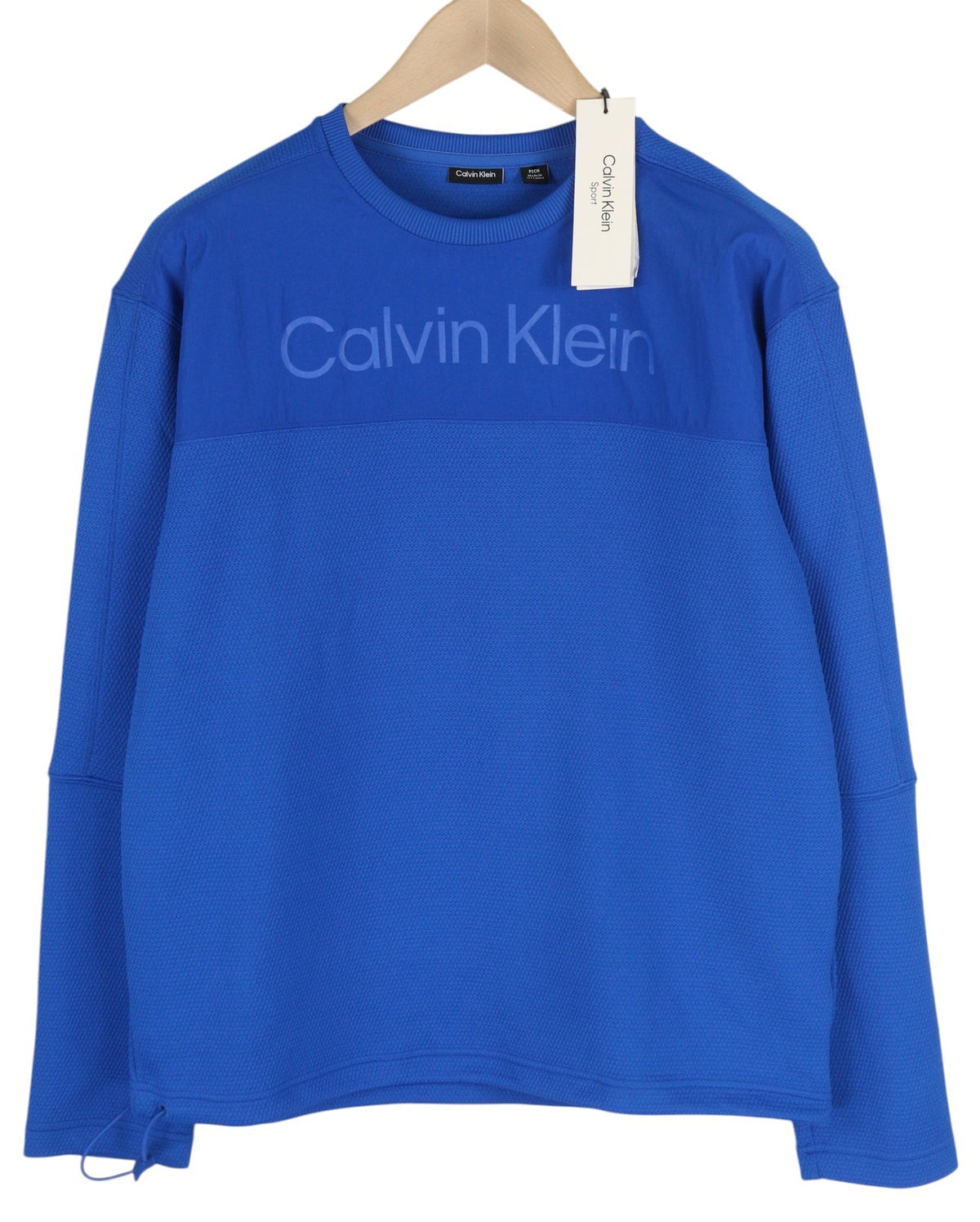 Blaues Baumwoll-Sweatshirt