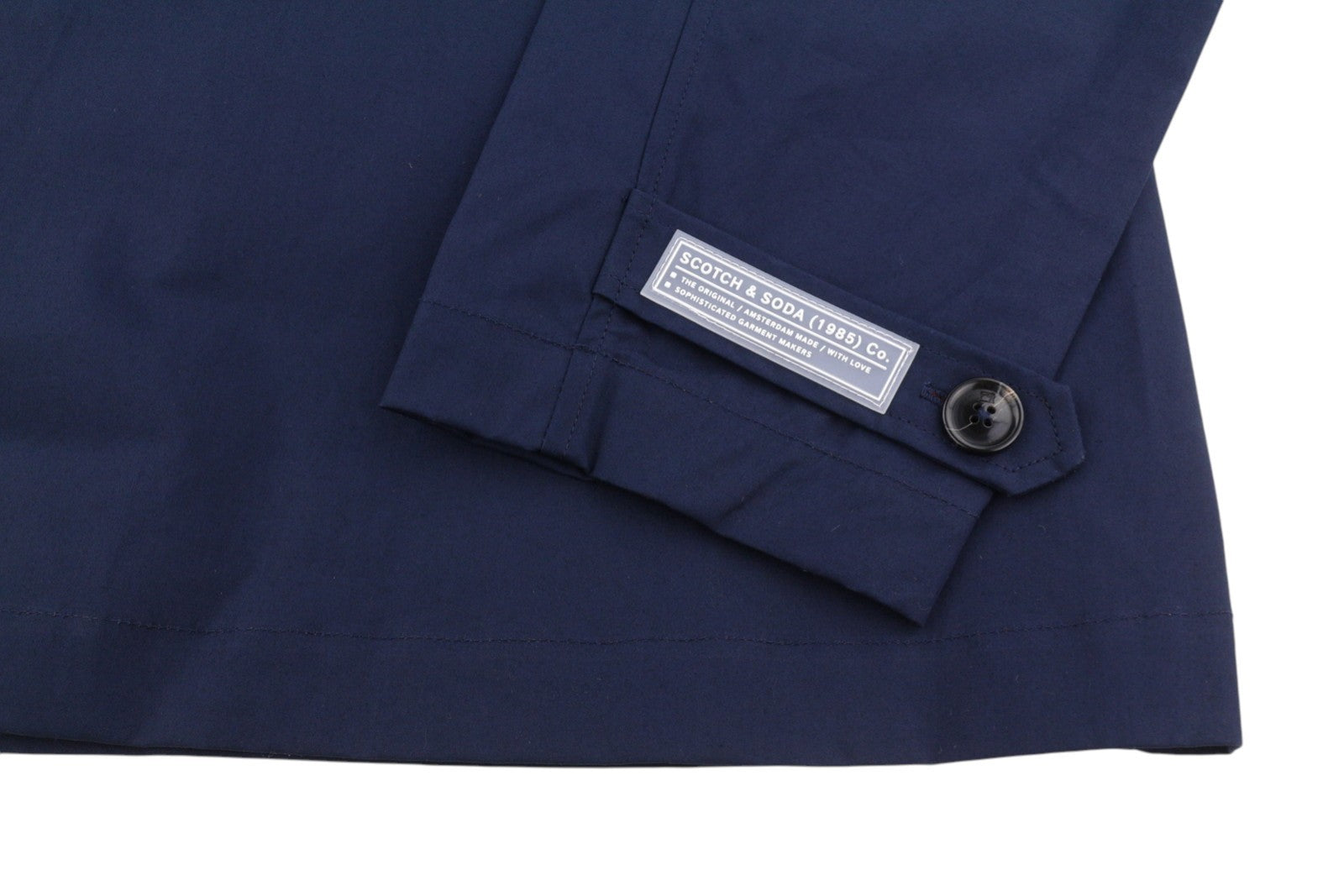 SCOTCH & SODA Men Jacket M Dark Blue Double Garment Hidden Button Waistcoat 2in1