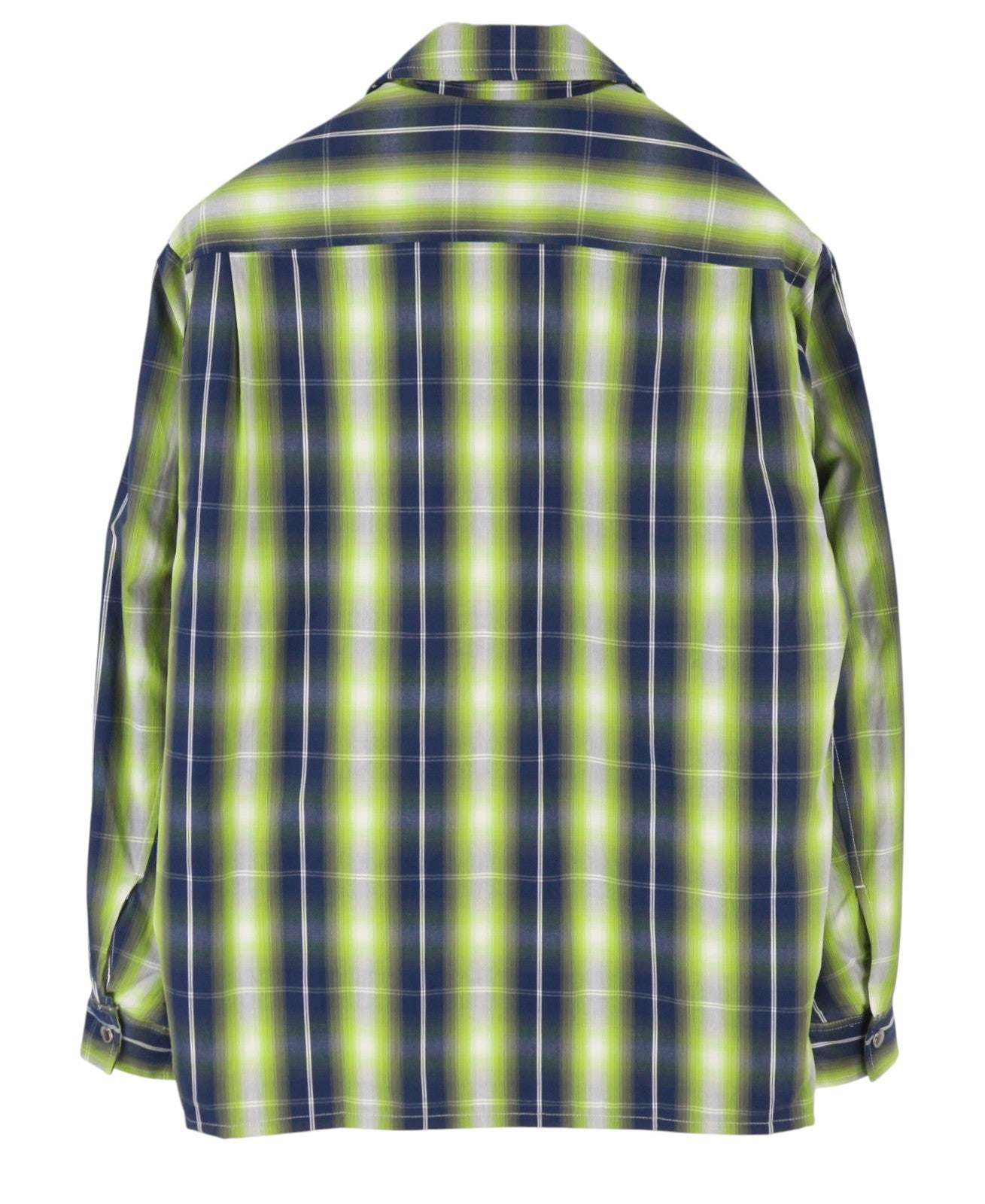 SCOTCH & SODA Men Jacket M Green Plaid Print Padded Snap Buttons Lightweight