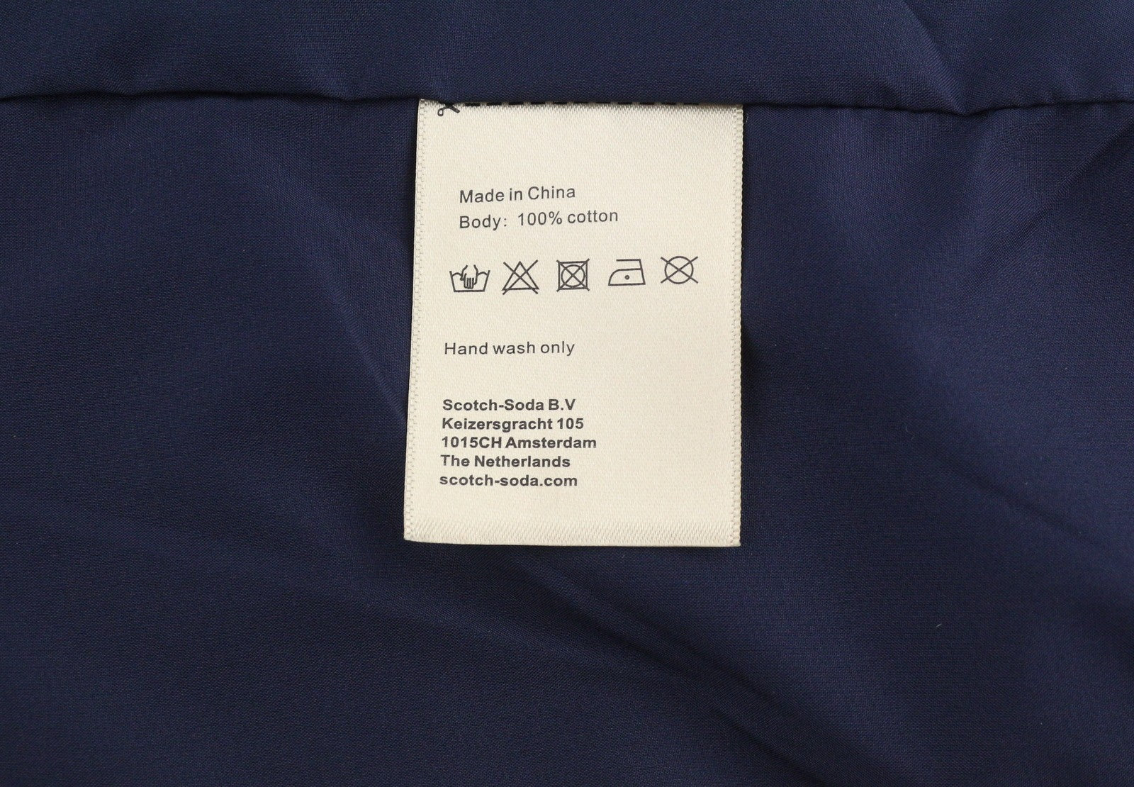SCOTCH & SODA Men Jacket M Dark Blue Quilted Slightly Padded Lightweight