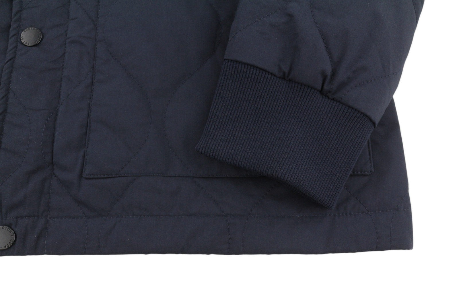 SCOTCH & SODA Men Jacket M Dark Blue Quilted Slightly Padded Lightweight