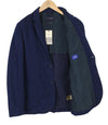 SCOTCH & SODA Men Blazer M Dark Blue Cotton Notch Lapel Single-Breasted