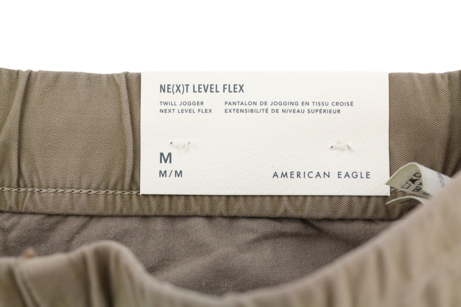 AMERICAN EAGLE OUTFITTERS Twill Jogger Men Trousers M Brown Next Level Flex