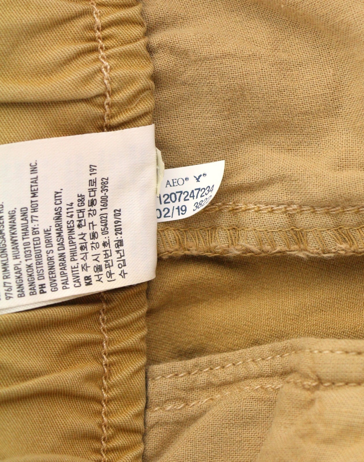 AMERICAN EAGLE OUTFITTERS Twill Jogger Men Trousers M Brown Flex Stretch