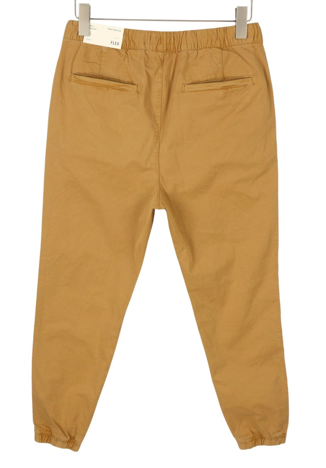 AMERICAN EAGLE OUTFITTERS Twill Jogger Men Trousers M Brown Flex Stretch