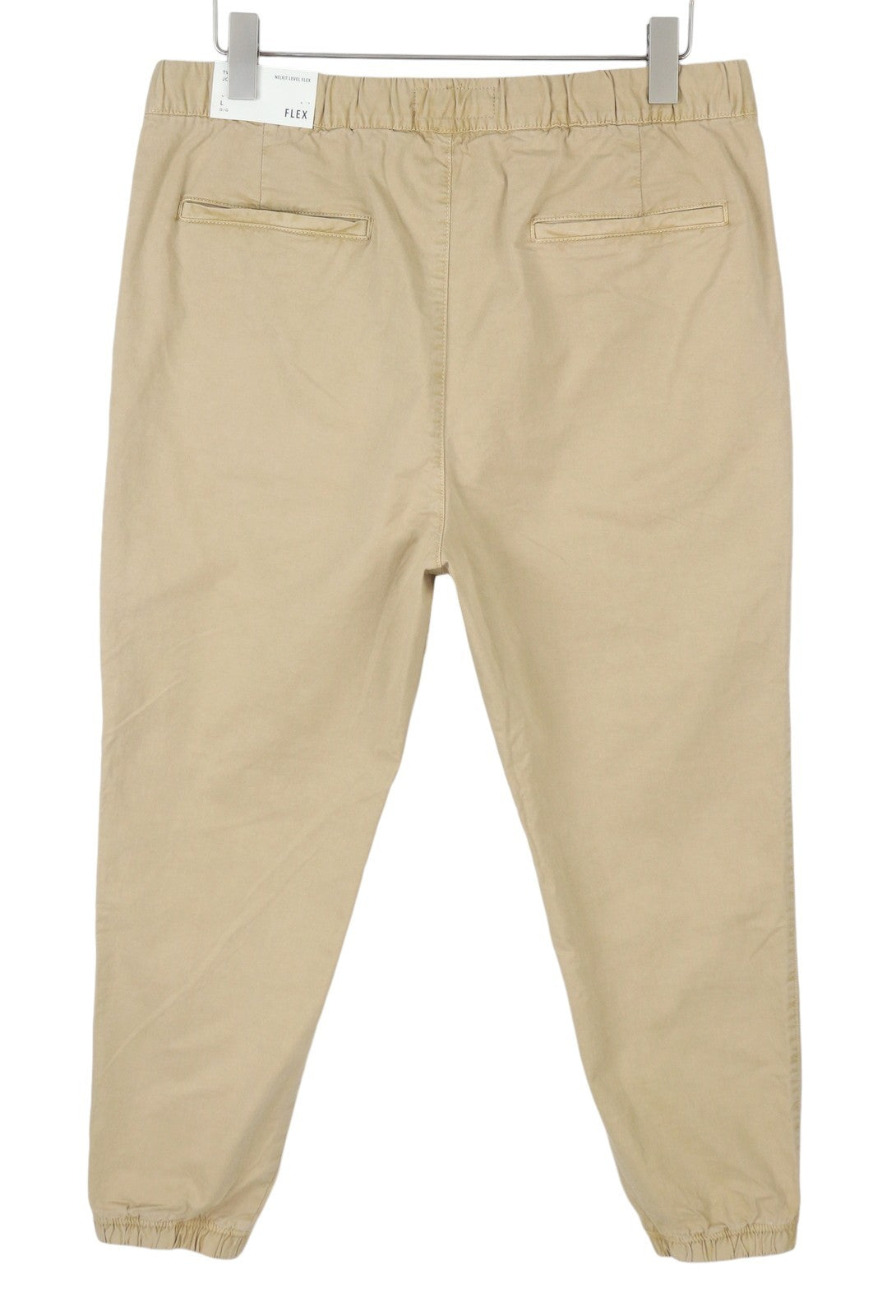 AMERICAN EAGLE OUTFITTERS Twill Jogger Men Trousers L Beige Next Level Flex