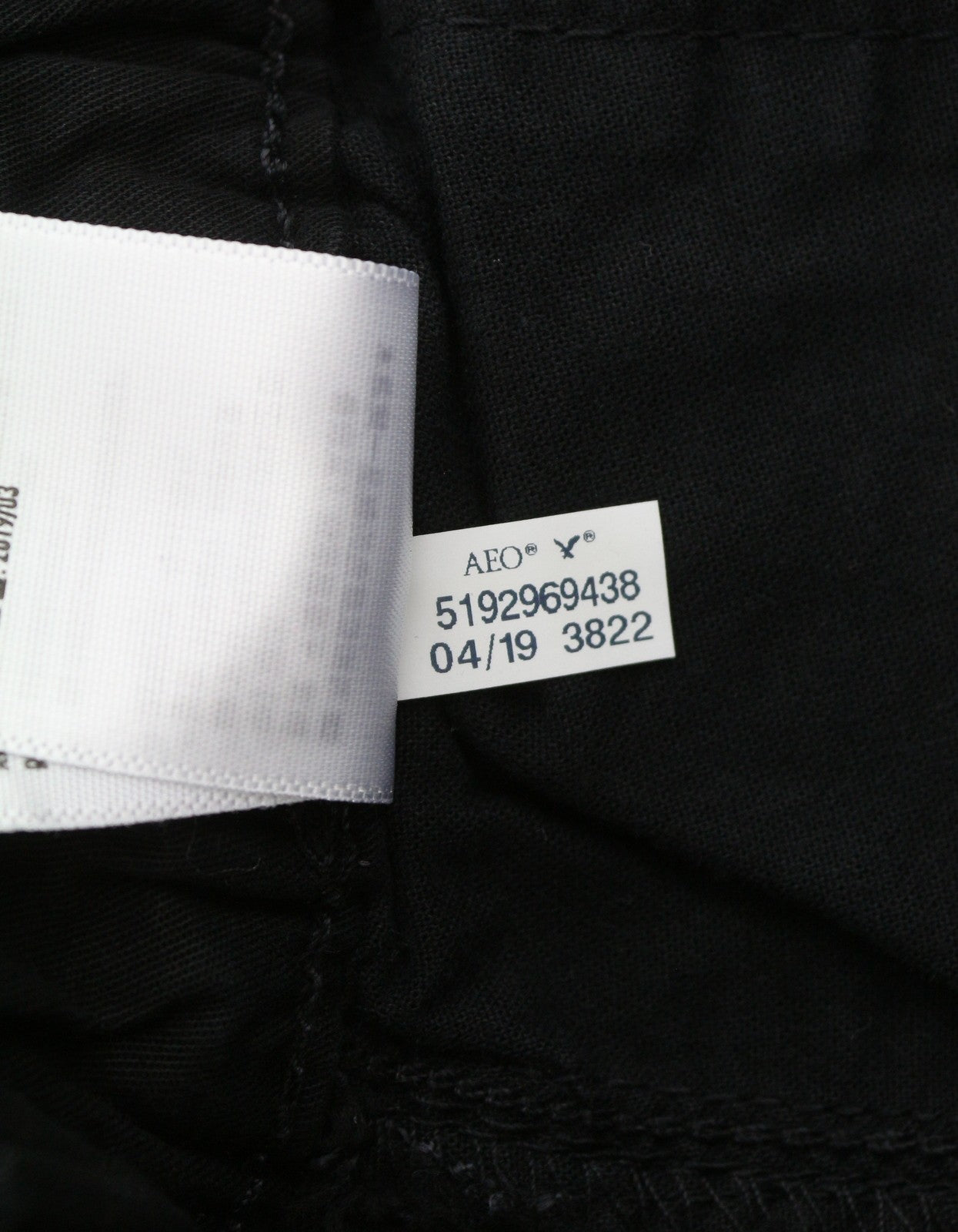 AMERICAN EAGLE OUTFITTERS Twill Jogger Men Trousers S Black Flex Stretch