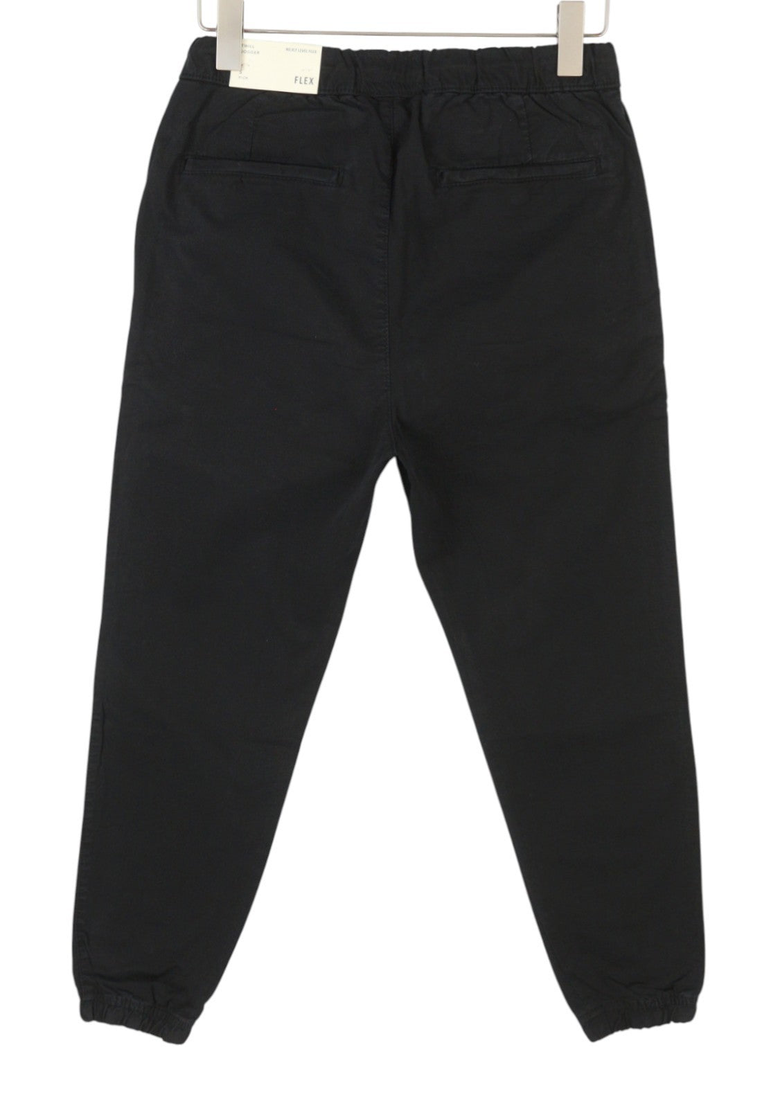 AMERICAN EAGLE OUTFITTERS Twill Jogger Men Trousers S Black Flex Stretch