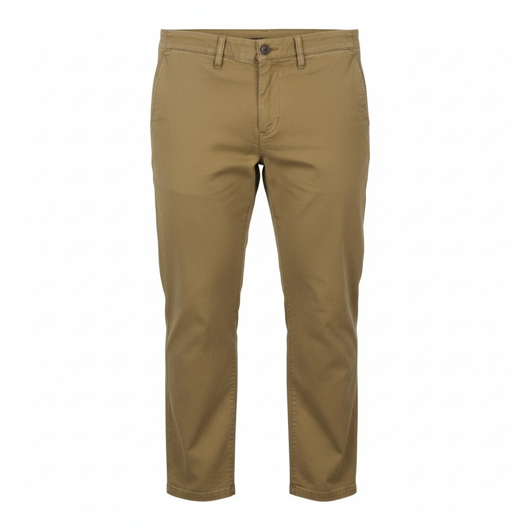 AMERICAN EAGLE OUTFITTERS Flex Slim Men Trousers W36/L30 Brown Zip Fly Cropped