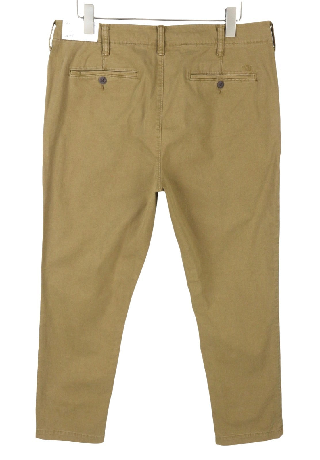 AMERICAN EAGLE OUTFITTERS Flex Slim Men Trousers W36/L30 Brown Zip Fly Cropped