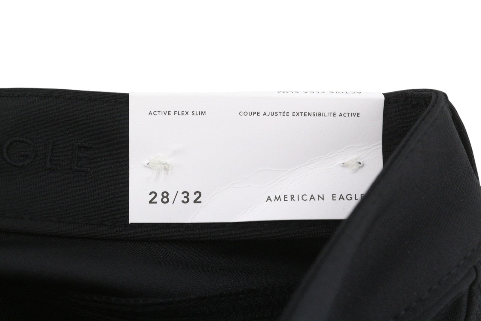 AMERICAN EAGLE OUTFITTERS Move-Free Slim Active Flex Men Trousers W28/L32 Black