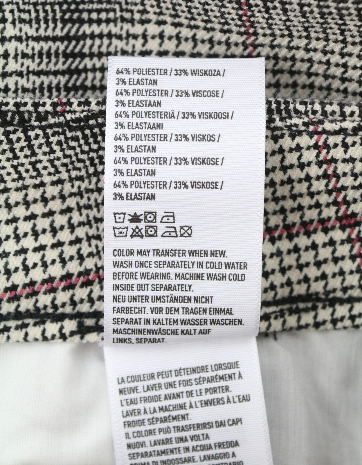 AMERICAN EAGLE OUTFITTERS Super Hi-Rise Skinny Stretch Women Trousers W25 Plaid