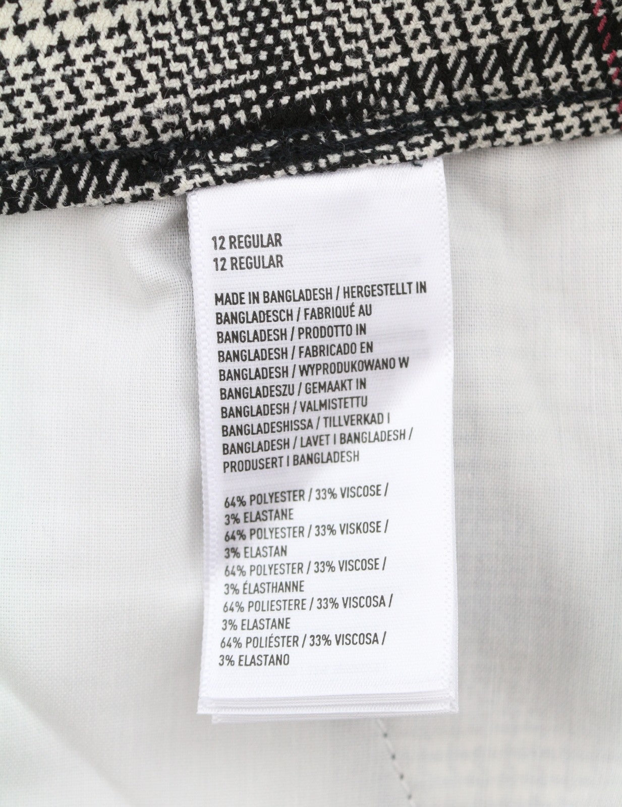 AMERICAN EAGLE OUTFITTERS Super Hi-Rise Skinny Stretch Women Trousers W31 Plaid