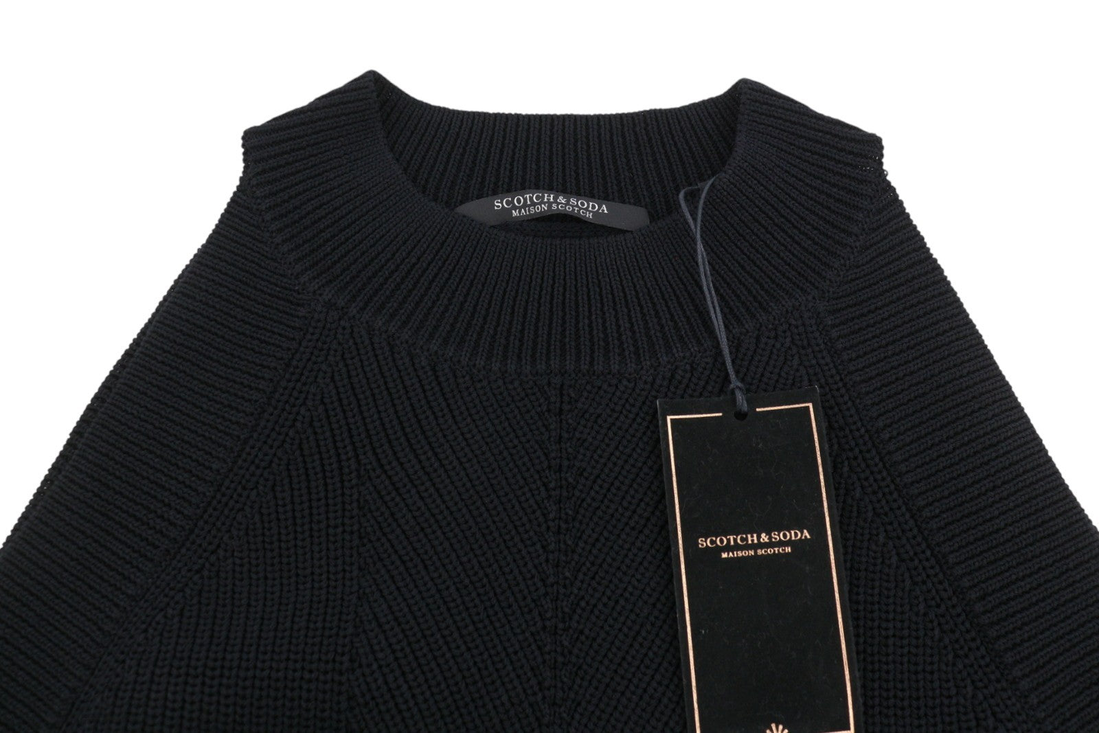 MAISON SCOTCH Women T-Shirt XL Black Tight-Knit Side Straps Sleeveless