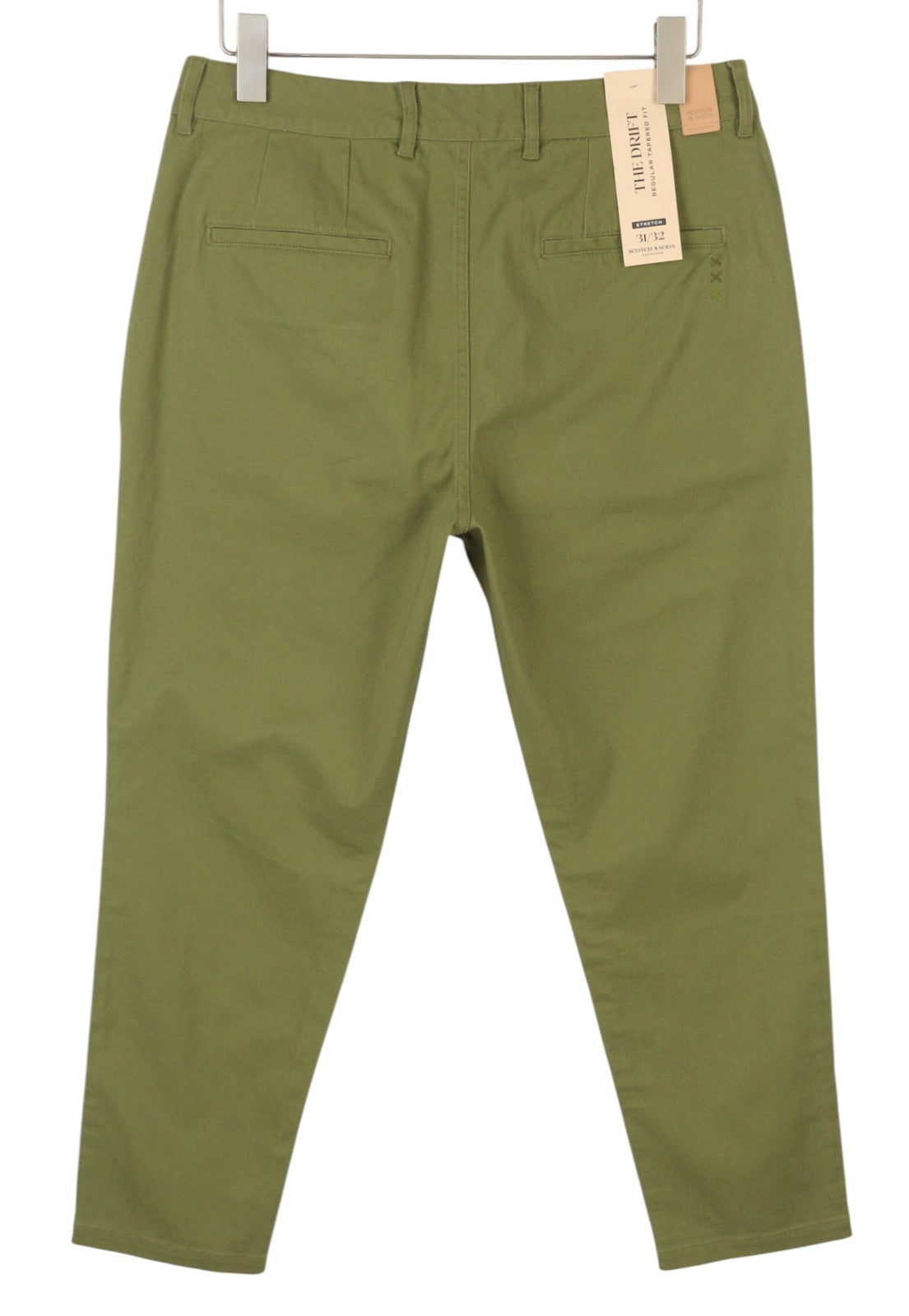 SCOTCH & SODA The Drift Men Trousers W31/L32 Green Regular Tapered Fit