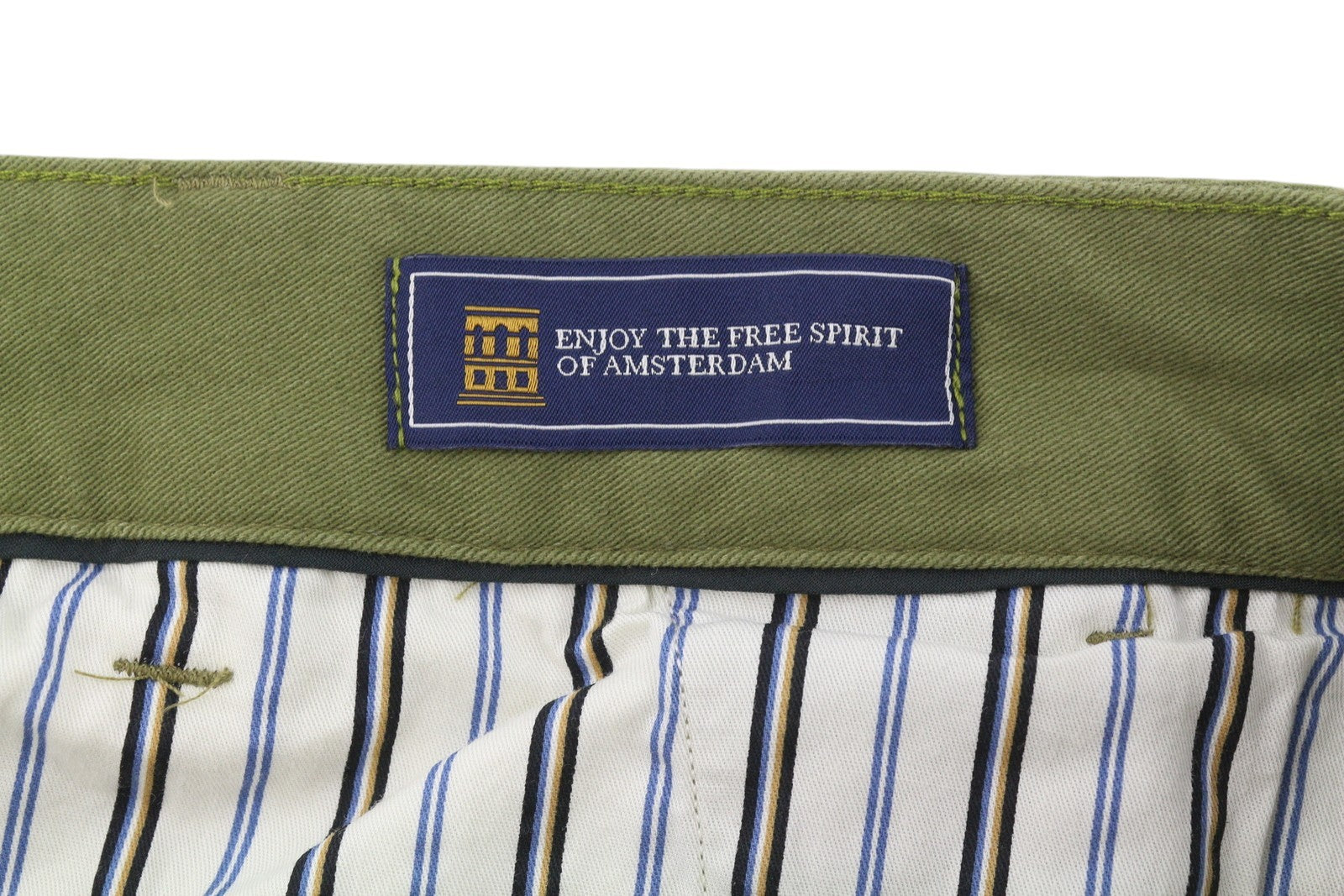 SCOTCH & SODA The Drift Men Trousers W31/L32 Green Regular Tapered Fit