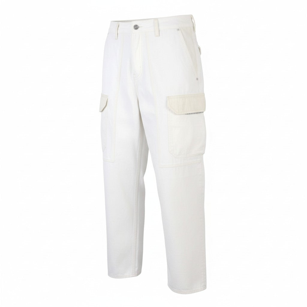 SCOTCH & SODA The Daze Men Jeans W31/L32 White Button Fly Wide Leg Cargo