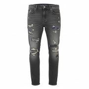 SCOTCH & SODA Ralston Men Jeans W31/L32 Grey Faded Distress Regular Slim Fit
