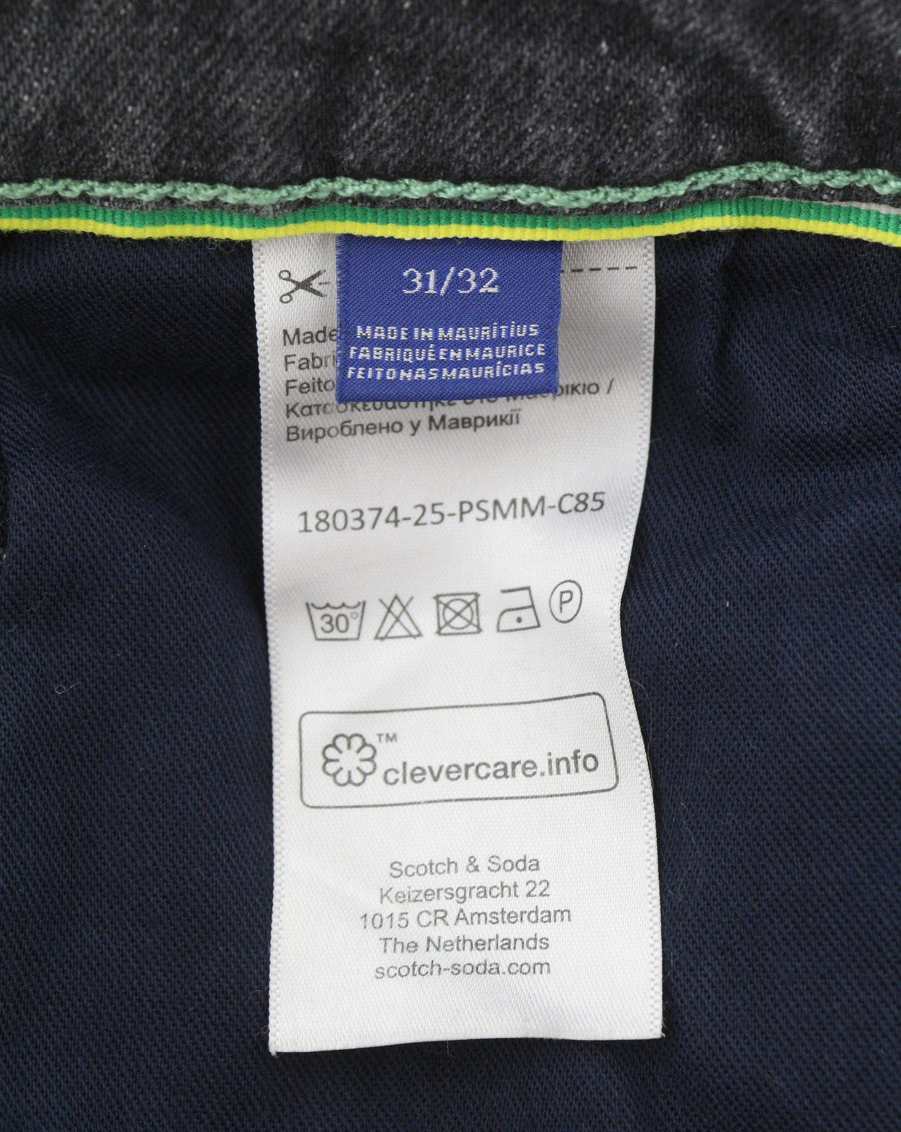 SCOTCH & SODA Ralston Men Jeans W31/L32 Grey Faded Distress Regular Slim Fit