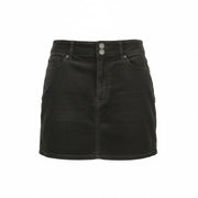 AMERICAN EAGLE OUTFITTERS Hi-Rise Mini Super Stretch Women Skirt UK14 Black Mini