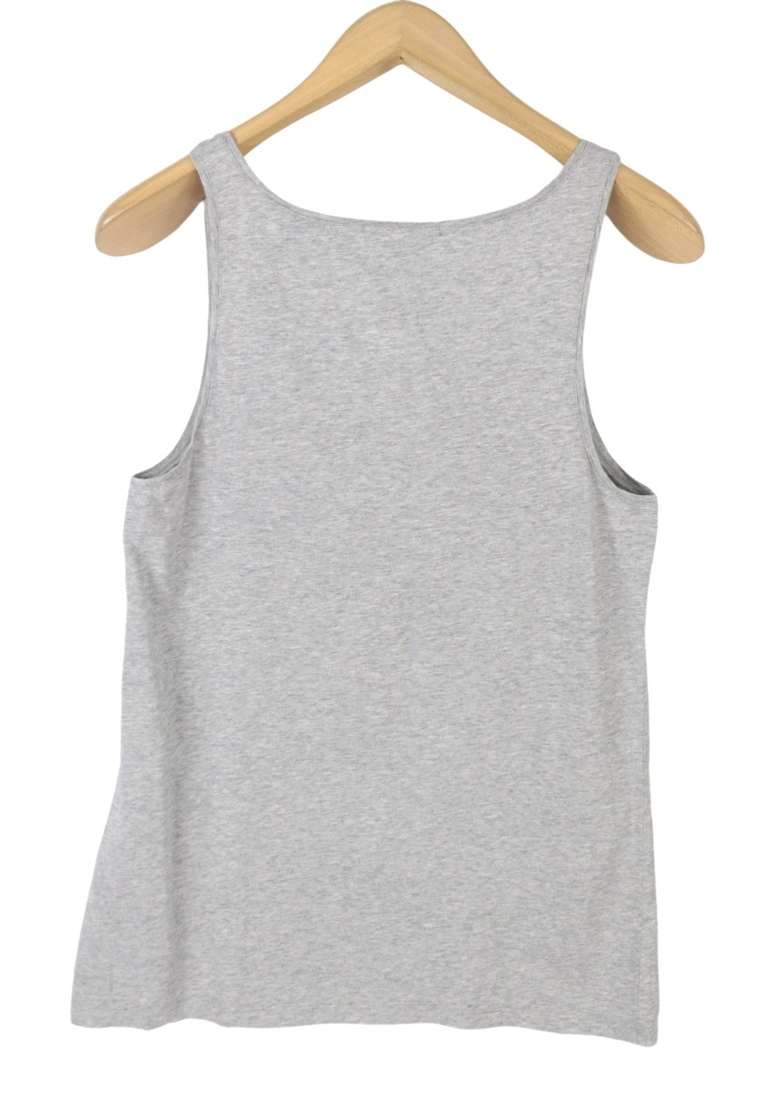 MAISON SCOTCH Women T-Shirt XS Grey Melange Round Neck Tank Top Sleeveless