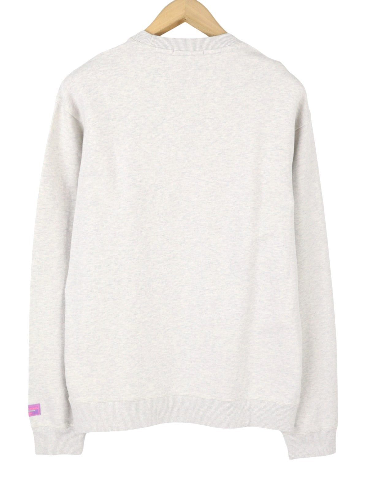 SCOTCH & SODA Men Sweatshirt L Light Grey Melange Crew Neck Pull On