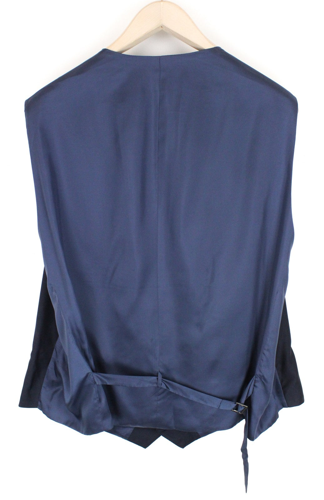 SUITSUPPLY Lazio Men Waistcoat UK58S Navy Wool Lined Single-Breasted Formal