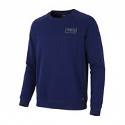 SCOTCH & SODA Men Sweatshirt L Dark Blue Crew Neck Patch Pocket Pull On