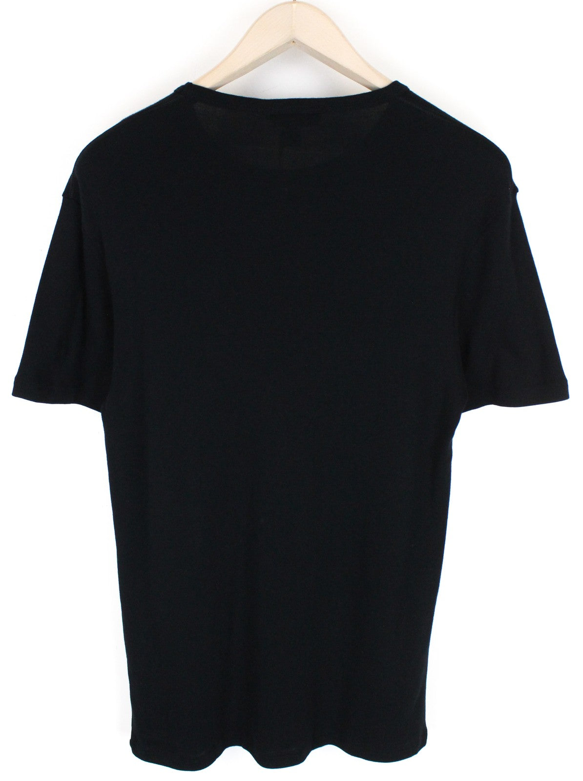 JOHN RICHMOND  Men T-Shirt 52 Black Pure Cotton Short Sleeved Logo Pull On